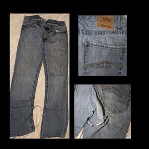 Aeropostale Driggs Slim Boot Mens Distressed Jeans Size  33 x 34